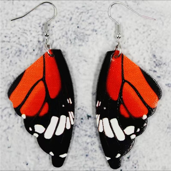 Butterfly wing earrings - Picture 5 of 6